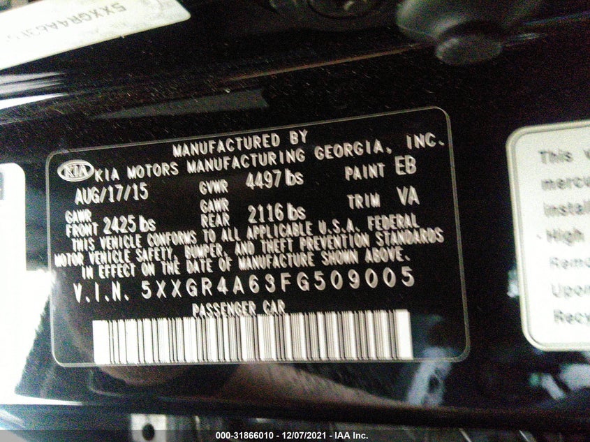Kia Optima 2015