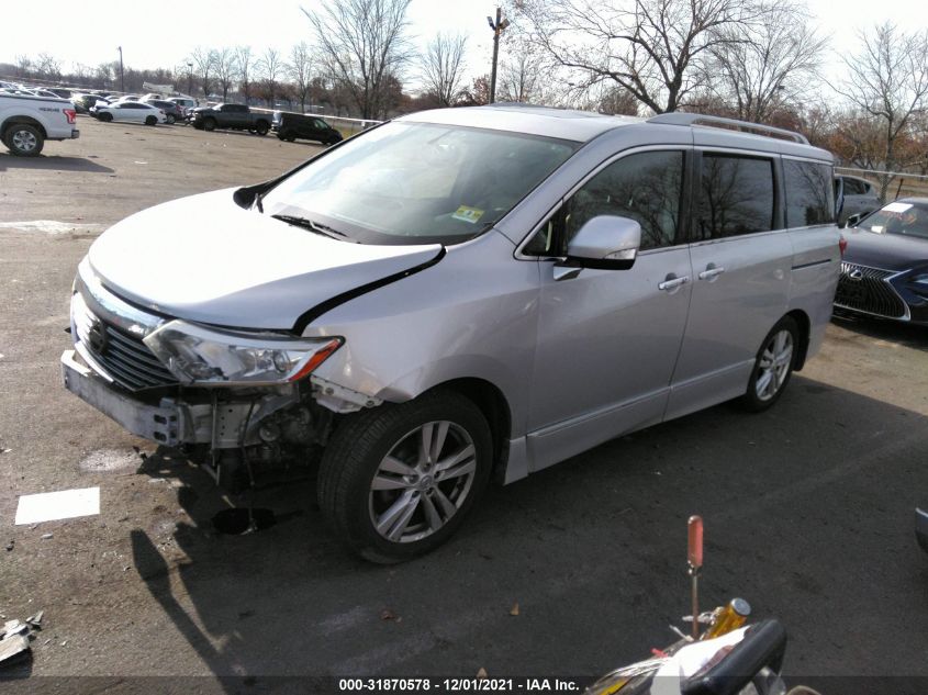 2014 NISSAN QUEST SL JN8AE2KP2E9107425