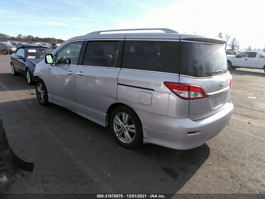 2014 NISSAN QUEST SL JN8AE2KP2E9107425