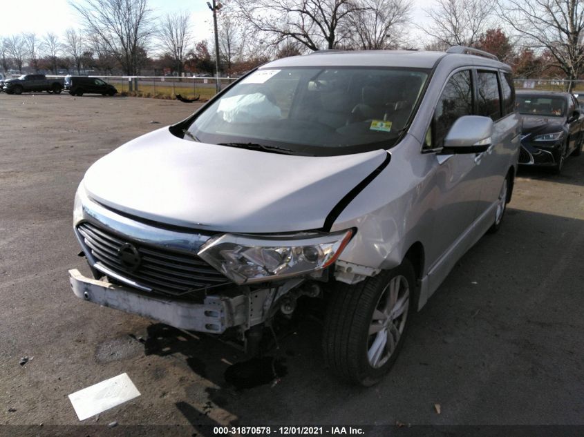 2014 NISSAN QUEST SL JN8AE2KP2E9107425