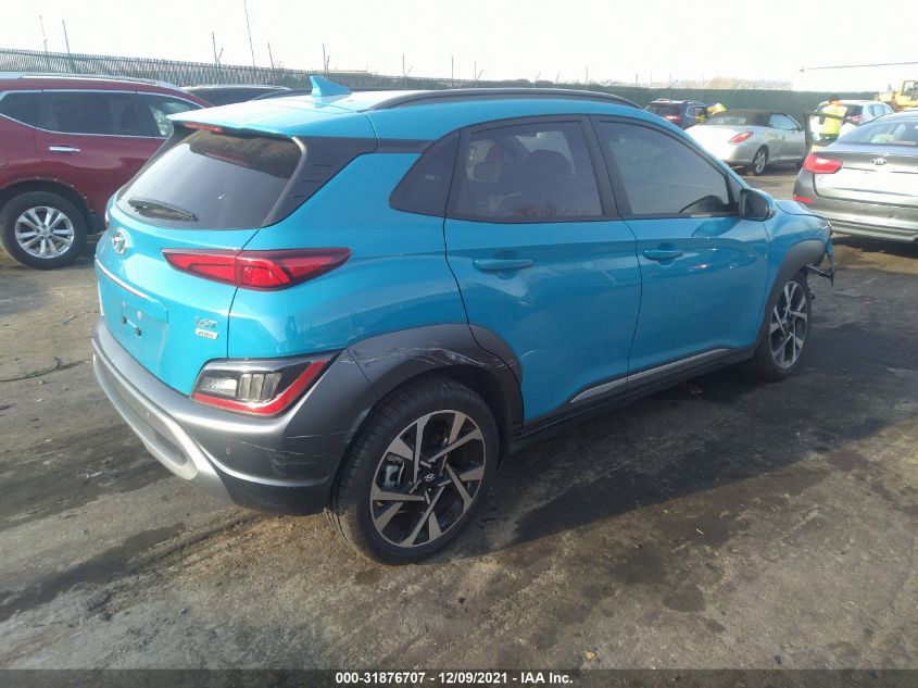 2022 HYUNDAI KONA LIMITED KM8K5CA32NU776209