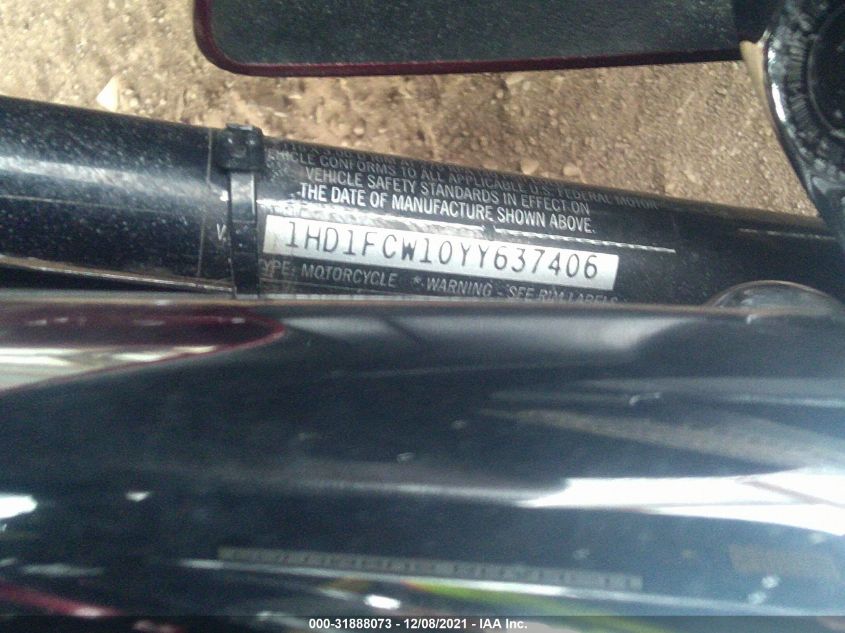 2000 HARLEY-DAVIDSON FLHTCUI 1HD1FCW10YY637406