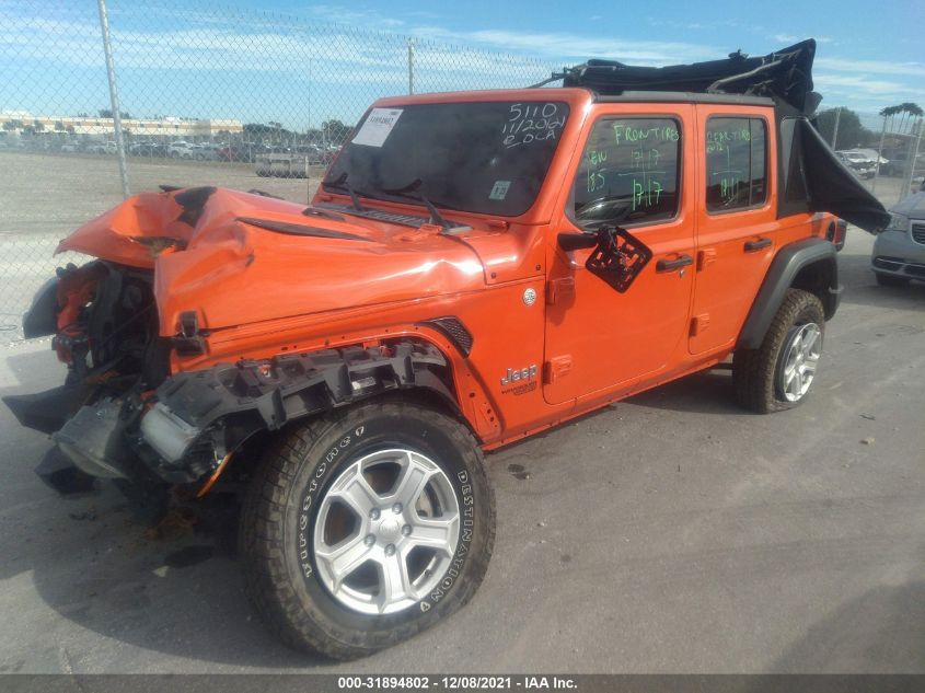 2018 JEEP WRANGLER UNLIMITED SPORT S 1C4HJXDG6JW285110