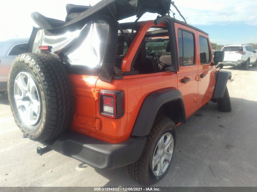 2018 JEEP WRANGLER UNLIMITED SPORT S 1C4HJXDG6JW285110