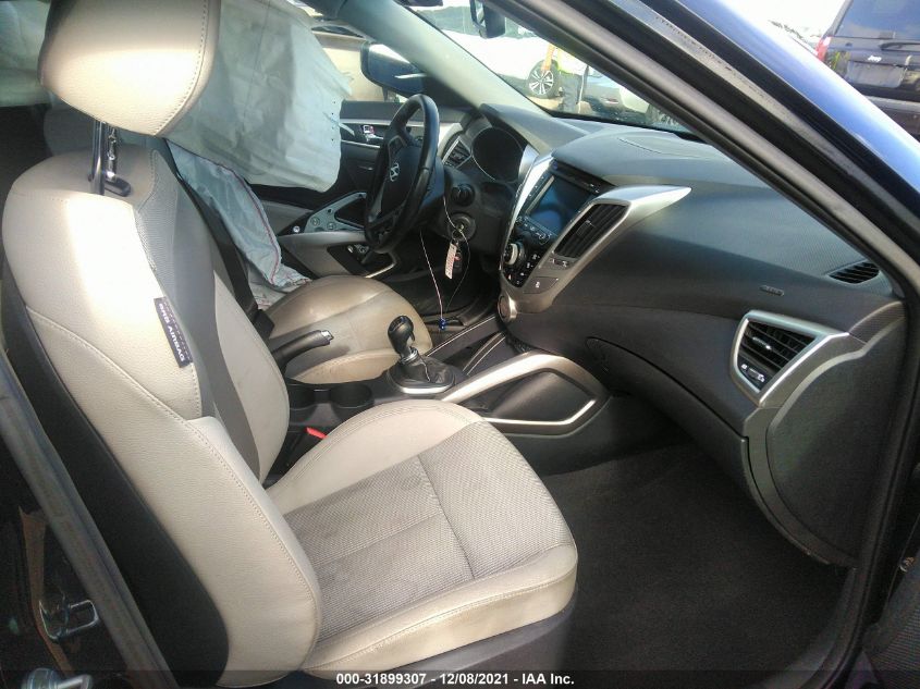 2013 HYUNDAI VELOSTER W/GRAY INT KMHTC6ADXDU166190
