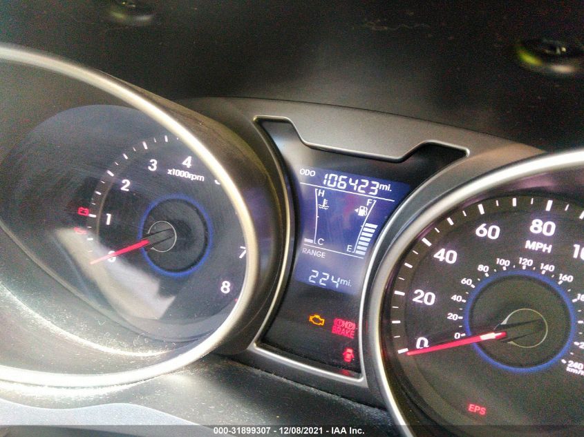 2013 HYUNDAI VELOSTER W/GRAY INT KMHTC6ADXDU166190