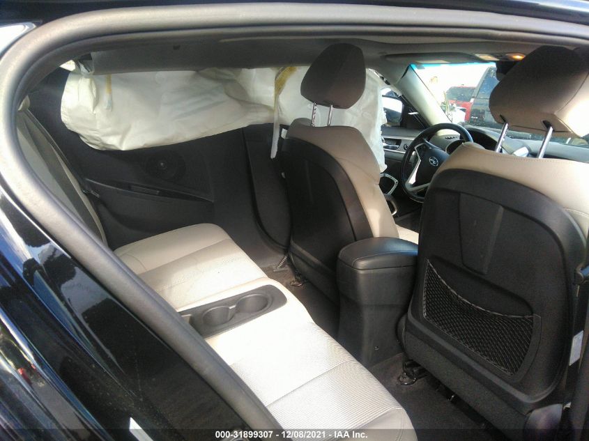 2013 HYUNDAI VELOSTER W/GRAY INT KMHTC6ADXDU166190