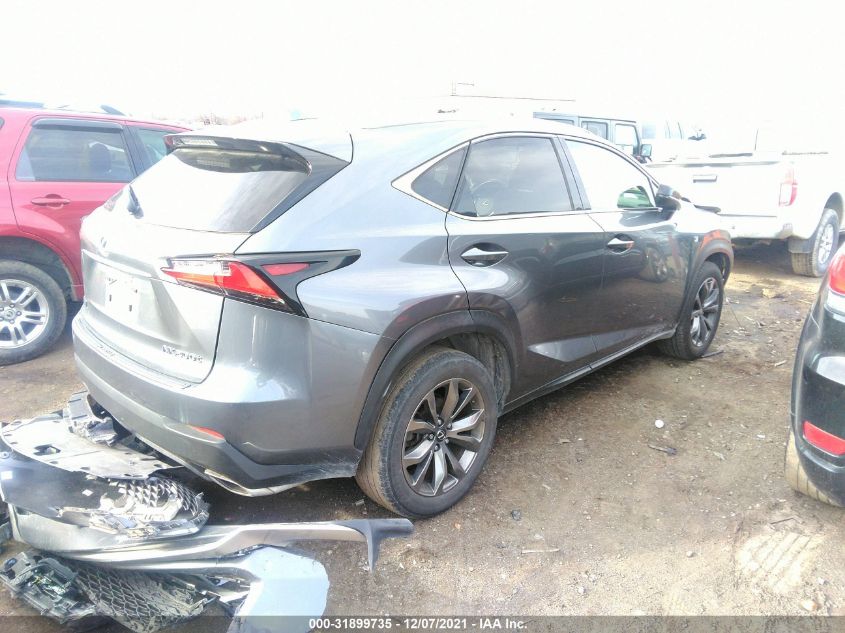 2016 LEXUS NX 200T F SPORT JTJYARBZ4G2031604