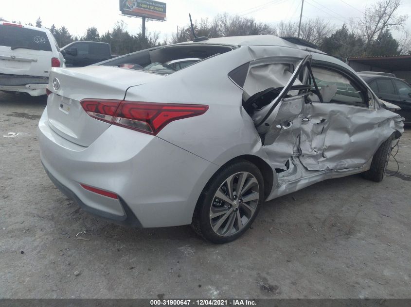 2021 HYUNDAI ACCENT LIMITED 3KPC34A64ME128804