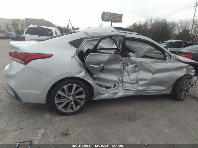 2021 HYUNDAI ACCENT LIMITED 3KPC34A64ME128804