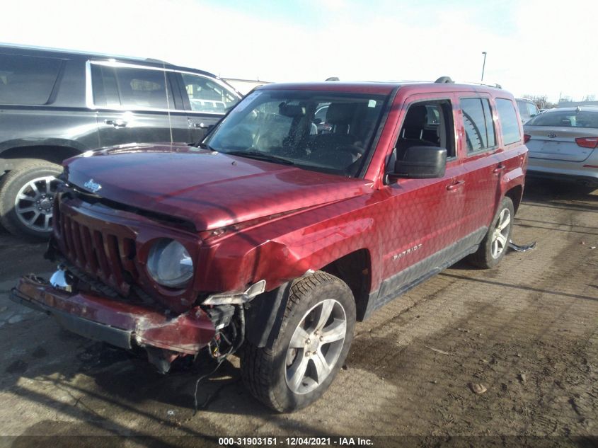 2017 JEEP PATRIOT HIGH ALTITUDE 1C4NJPFA1HD134290
