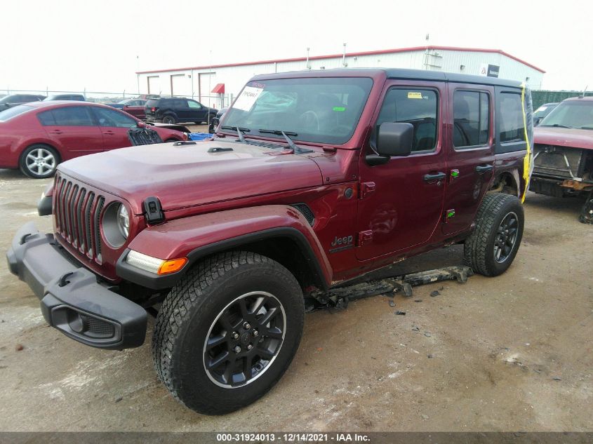 2021 JEEP WRANGLER UNLIMITED 80TH 1C4HJXDN3MW568681