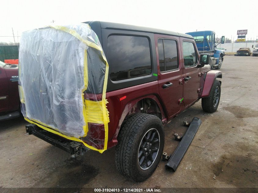 2021 JEEP WRANGLER UNLIMITED 80TH 1C4HJXDN3MW568681