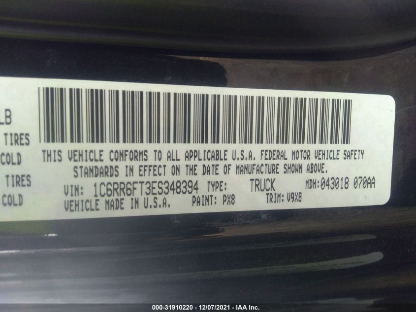 2014 RAM 1500 EXPRESS 1C6RR6FT3ES348394