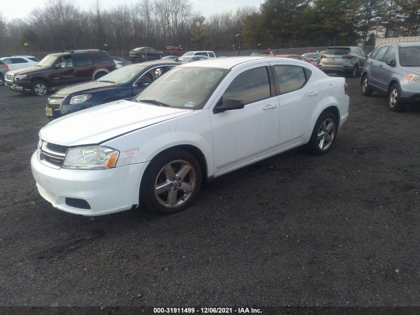 2013 DODGE AVENGER SE 1C3CDZAB0DN537230