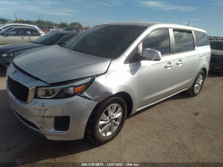 2016 KIA SEDONA L KNDMA5C16G6151934