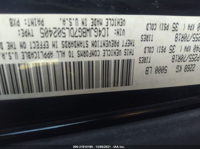 2013 JEEP WRANGLER SAHARA 1C4GJWBG7DL502405