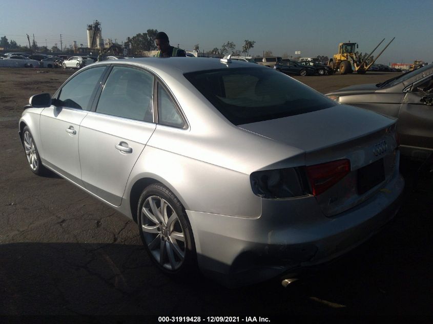 2013 AUDI A4 PREMIUM PLUS WAUFFAFL6DN020209