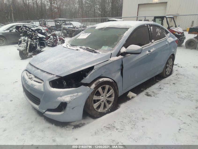 2014 HYUNDAI ACCENT GLS KMHCU4AE0EU748696