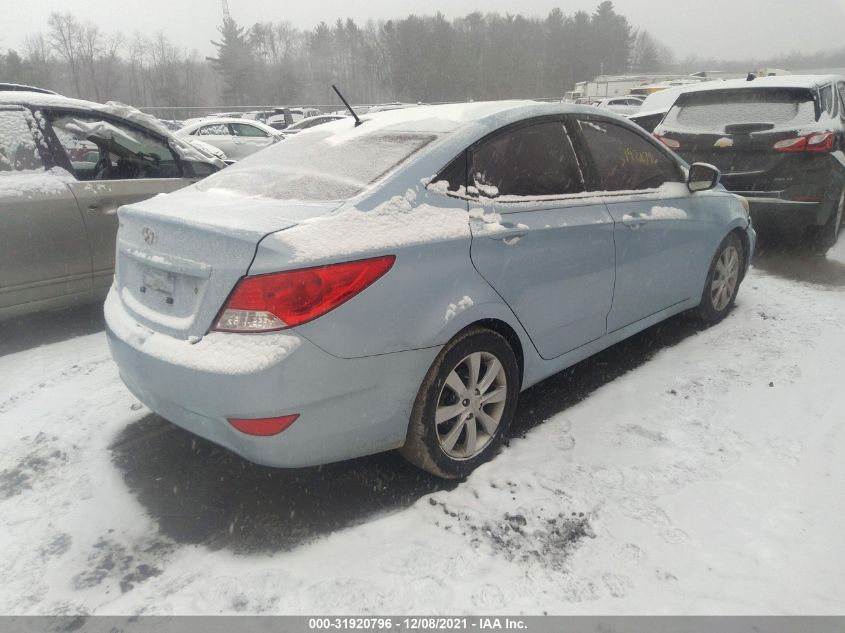 2014 HYUNDAI ACCENT GLS KMHCU4AE0EU748696