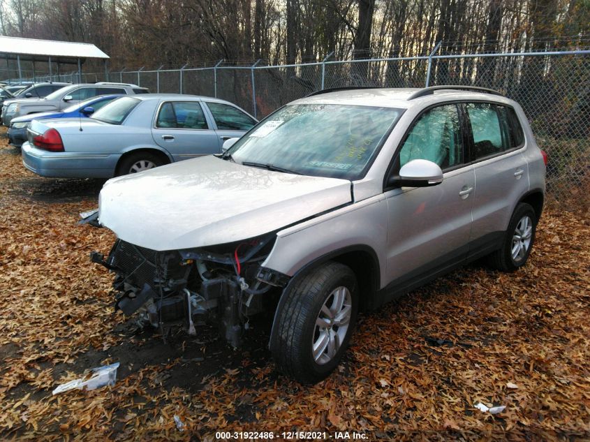 2015 VOLKSWAGEN TIGUAN S WVGAV7AX5FW612299