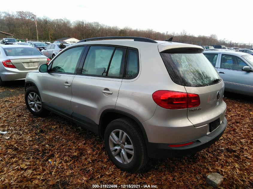 2015 VOLKSWAGEN TIGUAN S WVGAV7AX5FW612299