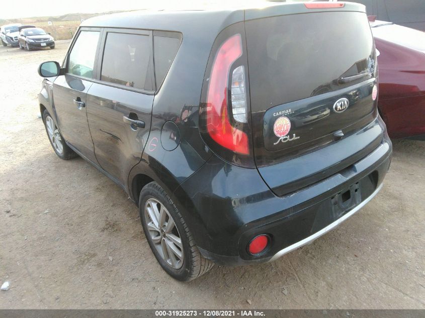 2018 KIA SOUL + KNDJP3A53J7621334