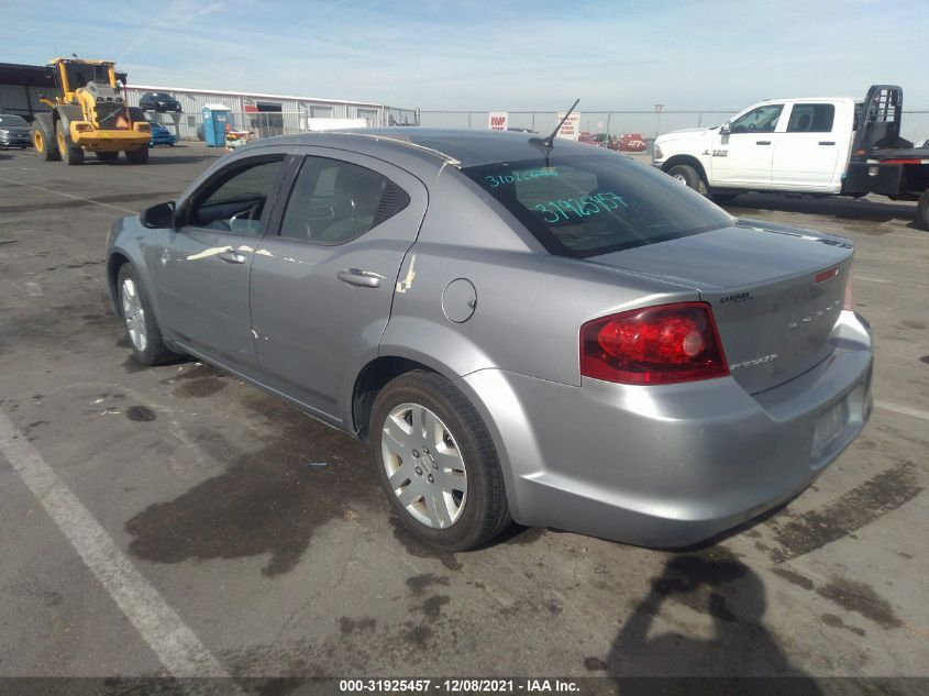2013 DODGE AVENGER SE 1C3CDZAB6DN540620