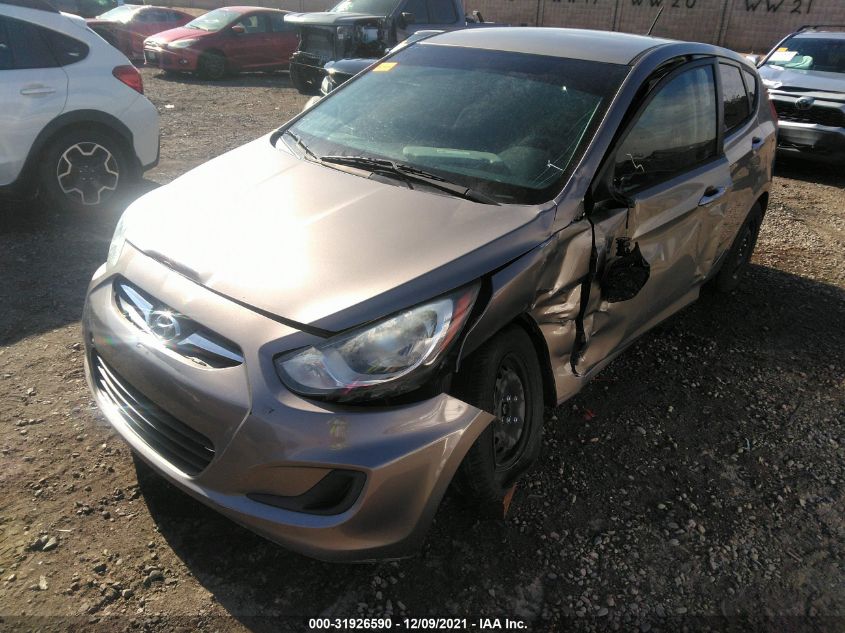 2014 HYUNDAI ACCENT GS KMHCT5AE1EU149248