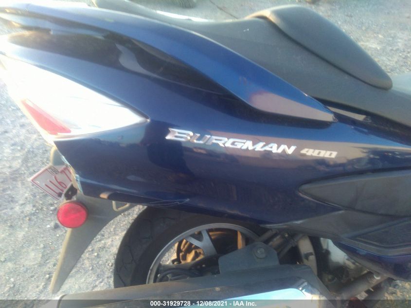 2007 SUZUKI AN400 JS1CK44A772101742