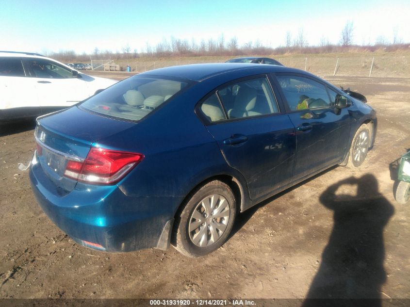 2013 HONDA CIVIC SDN LX 2HGFB2F5XDH596580