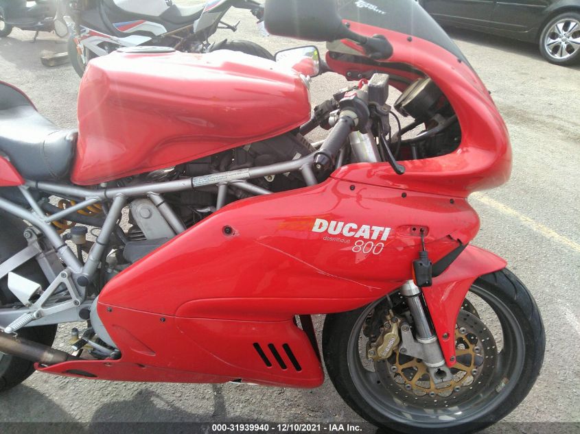 2005 DUCATI SUPERSPORT 800 ZDM1LAAN25B004773