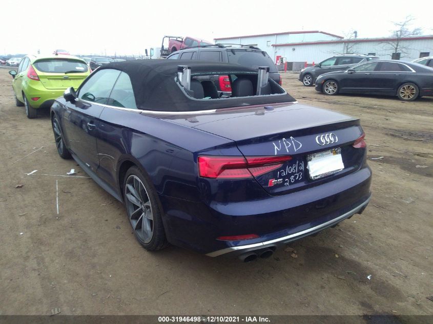 2018 AUDI S5 CABRIOLET PREMIUM PLUS WAUY4GF56JN002873