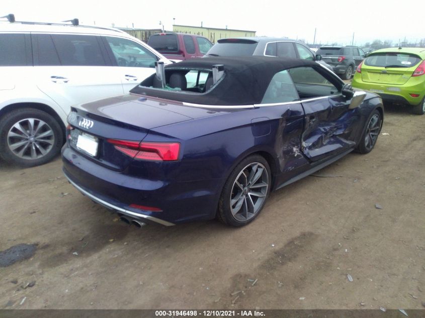 2018 AUDI S5 CABRIOLET PREMIUM PLUS WAUY4GF56JN002873