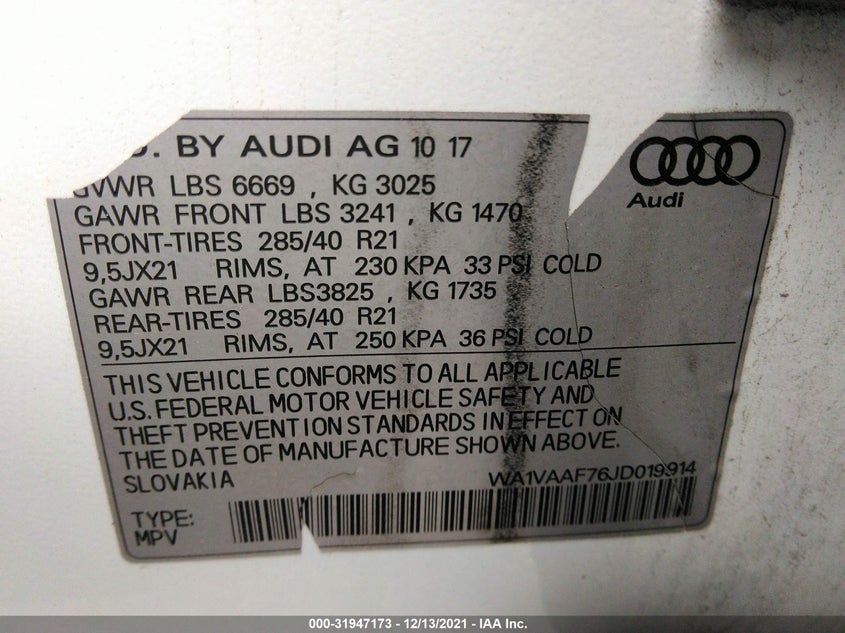 Audi Q7 2018