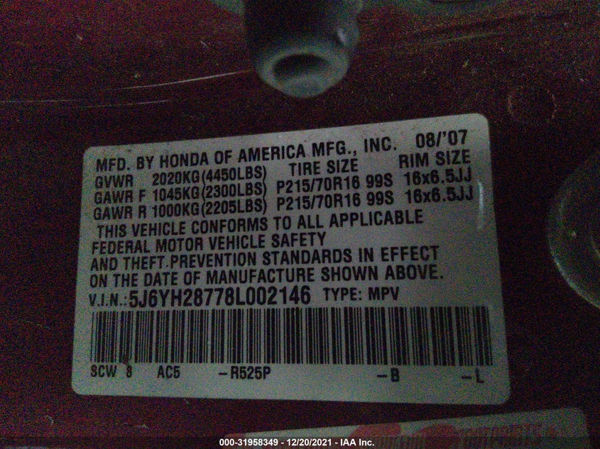 Honda Element 2008