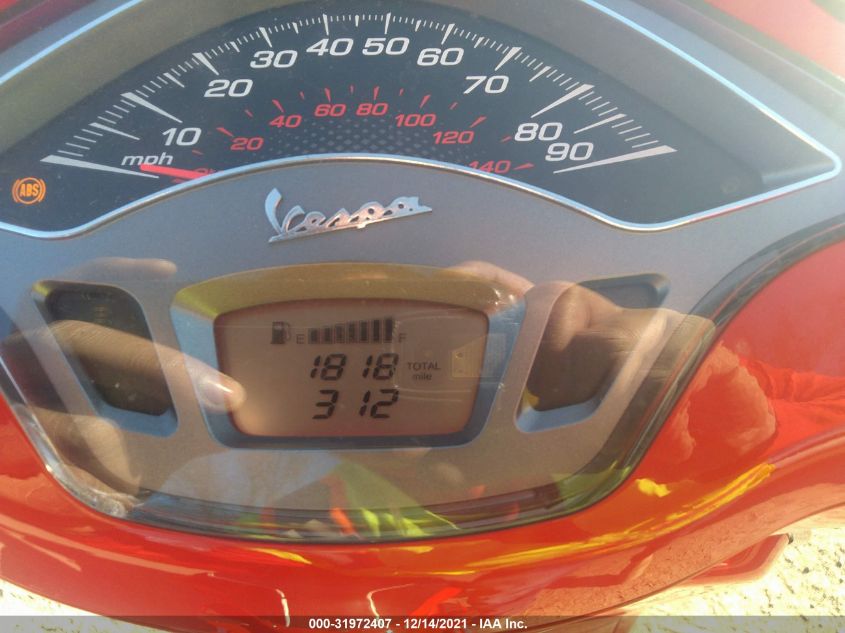 2020 VESPA PIAGGIO /PRIMAVERA ZAPM818G9L5800979