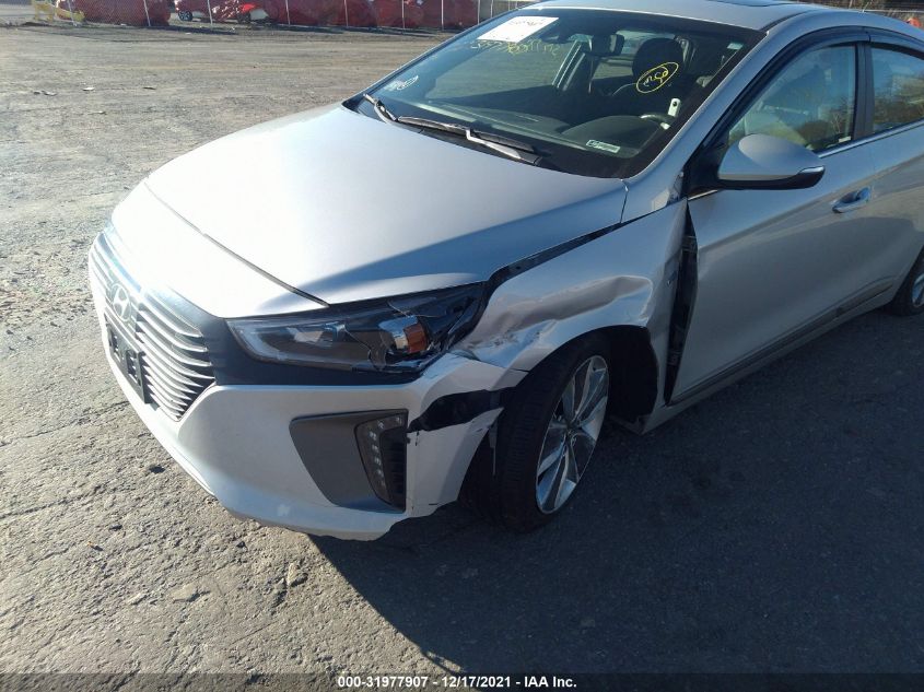 2019 HYUNDAI IONIQ HYBRID LIMITED KMHC05LC5KU118987