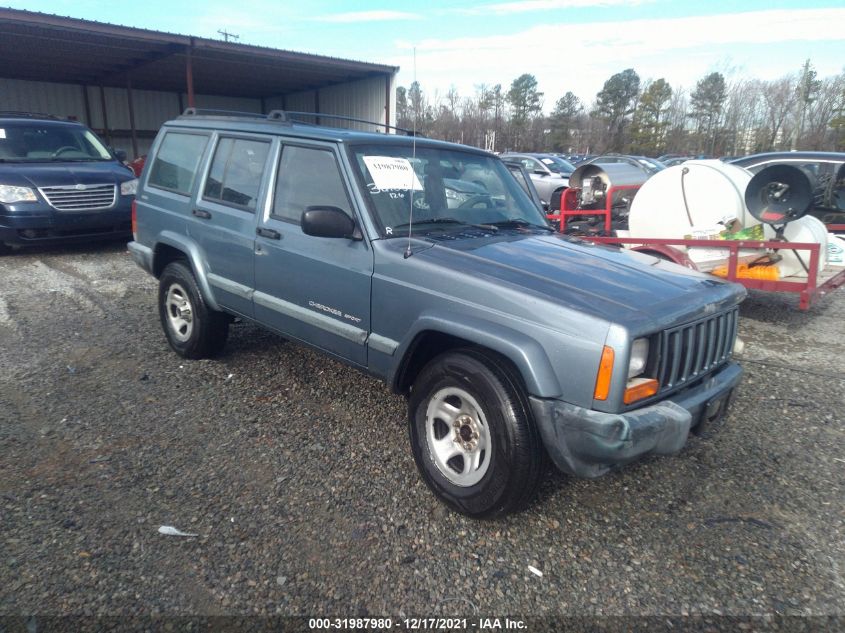 Jeep Cherokee 01 Blue Vin 1j4ff48s51l Lot Free Car History