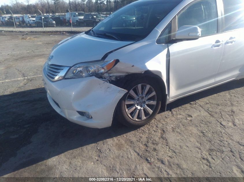 2014 TOYOTA SIENNA LTD 5TDYK3DC0ES430876