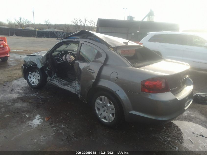 2013 DODGE AVENGER SE 1C3CDZAB7DN630987