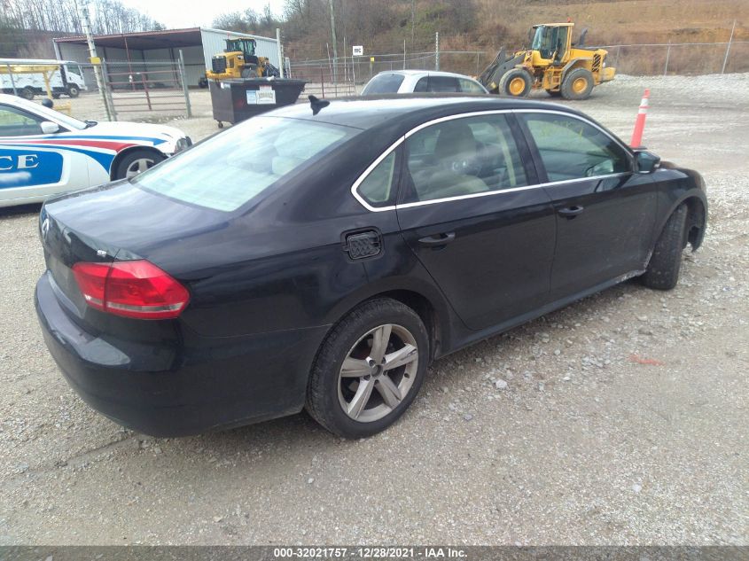 2013 VOLKSWAGEN PASSAT SE W/SUNROOF 1VWBH7A30DC028885