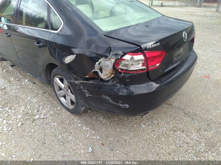 2013 VOLKSWAGEN PASSAT SE W/SUNROOF 1VWBH7A30DC028885