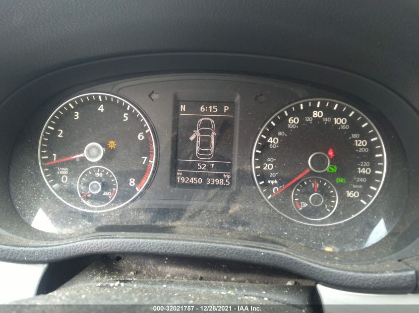 2013 VOLKSWAGEN PASSAT SE W/SUNROOF 1VWBH7A30DC028885