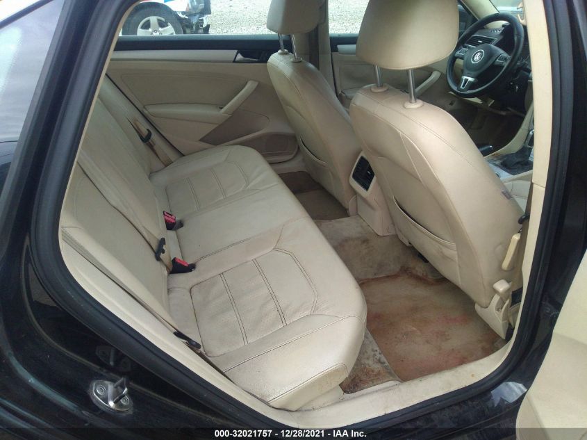 2013 VOLKSWAGEN PASSAT SE W/SUNROOF 1VWBH7A30DC028885