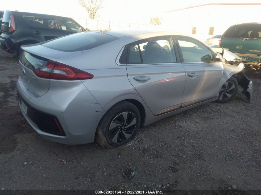 2018 HYUNDAI IONIQ HYBRID SEL KMHC75LCXJU103167