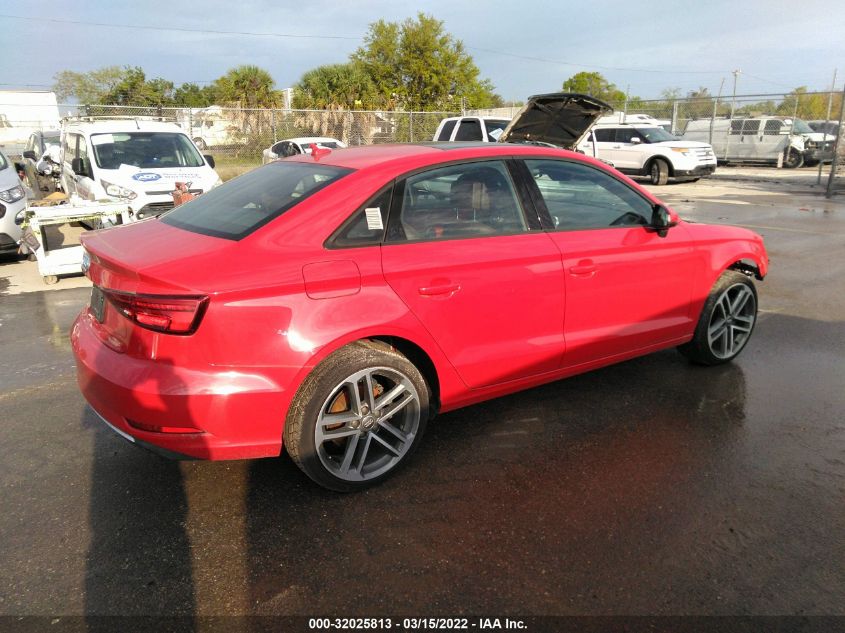 2018 AUDI A3 SEDAN PREMIUM/TECH PREMIUM WAUAUGFF1J1014138