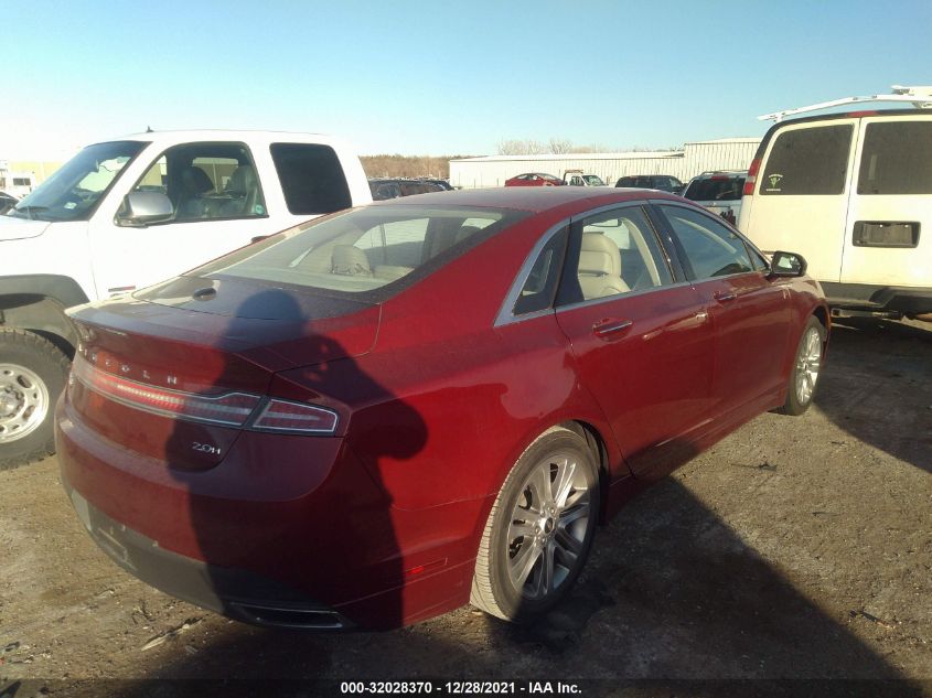 2014 LINCOLN MKZ HYBRID 3LN6L2LU8ER812497