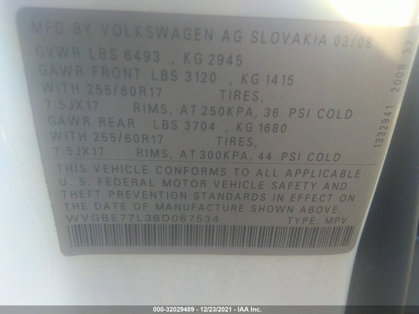 Volkswagen Touareg 2 2008