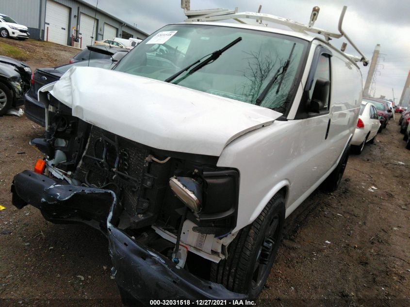 2013 CHEVROLET EXPRESS CARGO VAN 1GCWGFCAXD1193691